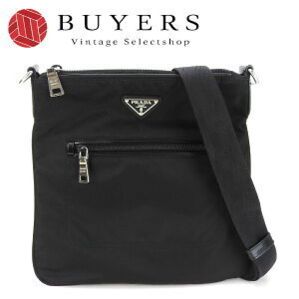 Prada Shoulder Bag Crossbody Leather Nero Black